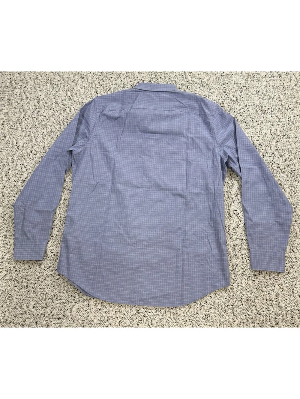 Banana Republic Men's Dress Shirt Medium Blue Non-Iron Slim Fit Long Sleeve